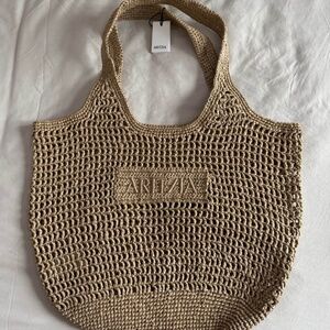 Aritzia Awayday Straw Tote